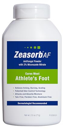 Zeasorb Athlete's Foot Antifungal Powder, 2% Miconazole Nitrate, 2.5 oz