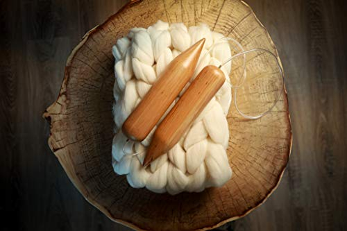 Extra große Stricknadeln, 50 mm, Größe US 80, Nadeln zum Stricken von Decken aus grobem Garn