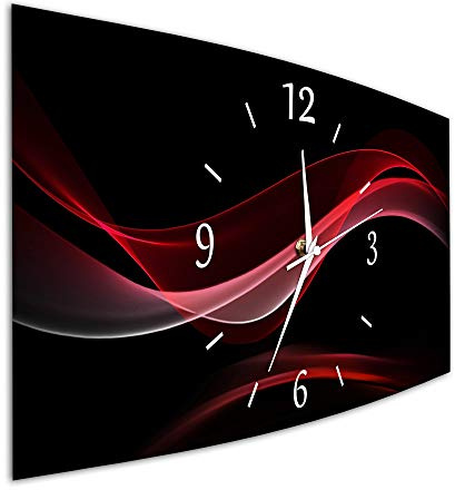 Bilder-Manufaktur BM Funk Quarz Wanduhr Funkwanduhr Funkwanduhren Funkuhr Funkuhren kein Ticken lautlos geräuschlos leise modern ohne Tickgeräusche Gross XXL W 9597-1a WZ