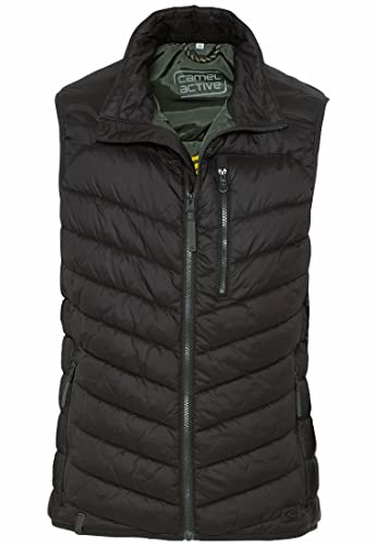 camel active Herren leichte Steppweste ohne Kapuze Dunkelgrau, menswear-56