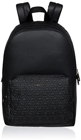 Calvin Klein Herren Ck Must Block Campus Bp Rucksäcke, Schwarz Tonal Mono, Einheitsgröße, Schwarz-mono, One Size