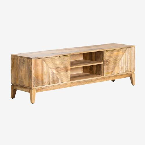 SKLUM TV-Schrank aus Mangoholz Baty Design Braun Natur