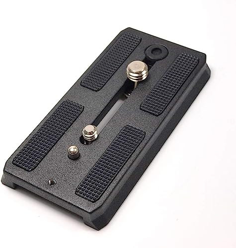 RGBS Plaque de dégagement rapide parfaite pour tête de trépied Kingjoy VT-2500 VT-2510, compatible avec Manfrotto 501PL plaque à dégagement rapide pour tête de trépied Manfrotto 500ah 502 701 577