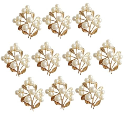 NUOBESTY 10stücke Diy Perlen Blattförmige Haarschmuck-anhänger Teiliges Aus Langlebigem Material Für Kreative Haaraccessoires Geeignet Für Kleidung Schuhe Und Handwerksprojekte