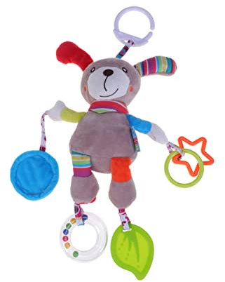 ifundom Kuscheltierspielzeug Für Junge Mädchen Plüschspielzeug Mit Tiermotiven Aktivitätsrassel Für Kinderbett Fördert Hand-augen-koordination Knisterndes Spielzeug Für Glückliche