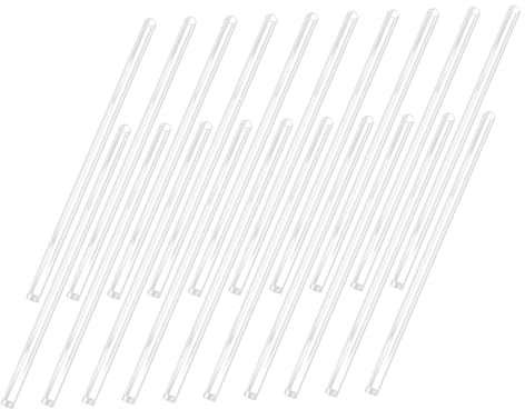 VANZACK Led Lichterketten Röhren Meteor Leuchtstoffröhre 12mm x 20cm Aus Robustem Kunststoff Transparente Schalenschutzrohre Für Outdoor Events Und Hochzeitsdeko 20 Stück