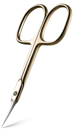 BEZOX Gebogene Nagel Hautschere – Präzisions-Maniküreschere, Nagelhautschneider, professionelle Nagelschere aus Edelstahl zur Nagelhautpflege, Nagelhautschneider