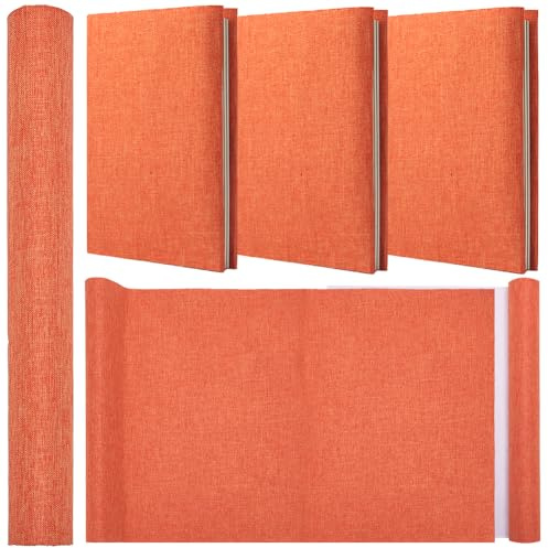 craspire 51 x 11.8 Leinen-Buchtuch, Korallenrot, Zum Buchbinden, A4-A8, Stoffoberfläche, Buchumschlag Mit Papierrücken, Bücher, Alben, Scrapbooking, Archivierung, DIY-Einband, Schutz, Buchtuch