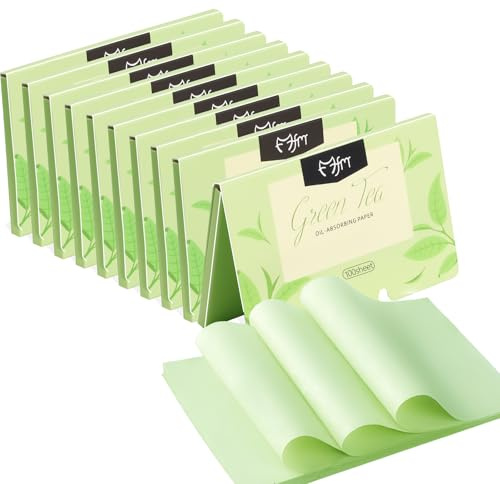 1000pcs Oil Blotting Sheets for Face, Blotting Paper for Oily Skin, Clean and Clear Oil Absorbing Sheets