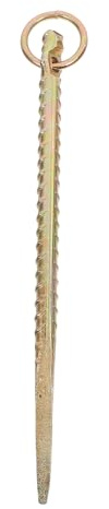OUNONA Estaca De Amarre para Ganado 12.79 Pulgadas con Anillo Resistente Clavo De Tierra para Ovejas Cabras Y Vacas Ideal para Pastos Y Recintos Temporales