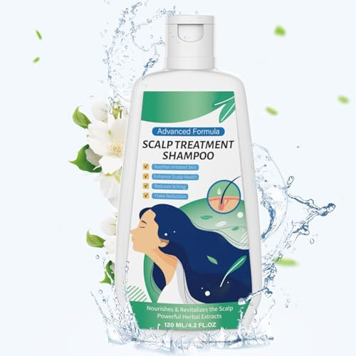 Tea Tree Anti-Dandruff Shampoo – Deep Cleansing & Soothing Formula for Itchy Scalp Relief – Controls Oil & Removes Flakes – Refreshes & Strengthens Hair – 120 ml