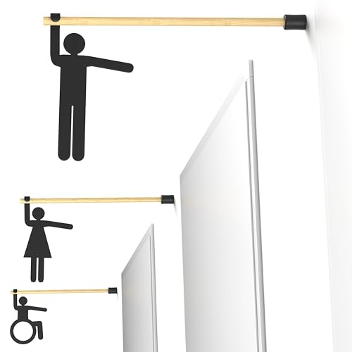 Símbolos de Baño Colgantes – Set de 3 Señales de Pared con Flecha – Indicadores WC para Hombres, Mujeres y Personas con Discapacidad – Decoración y Señalización de Baño