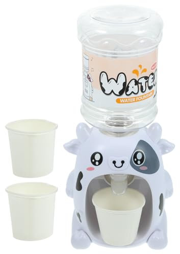 Toyvian minidispensador de Agua Toys Drink Dispenser Water Cooler Dispenser Water Dispenser Vaca lechera Juguetes Rompecabezas Modelo de Bebedero Juguete para el plastico