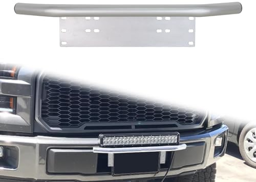 YOJZMA 23 Pulgadas Plateada Soporte Universal Matrícula Barra Luz LED Luces