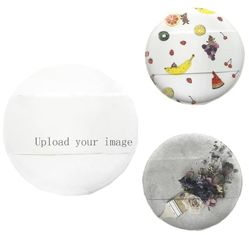 Cuscino personalizzabile in polvere Puff,Soffi di polvere a doppia faccia per cipria,Uso bagnato e asciutto, Logo personalizzato e strumento per il trucco del viso
