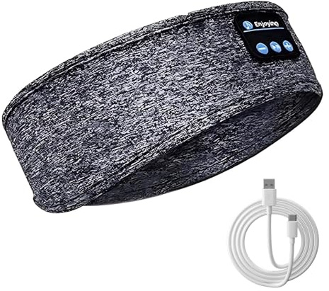 Cuffie Bluetooth per Dormire Antirumore, Fascia Cuffie Bluetooth 5.3, Cuffie Stereo HD con 30mm Driver, Autonomia 8 Ore, per Relax, Sport, Corsa, Yoga, Insonnia e Viaggi