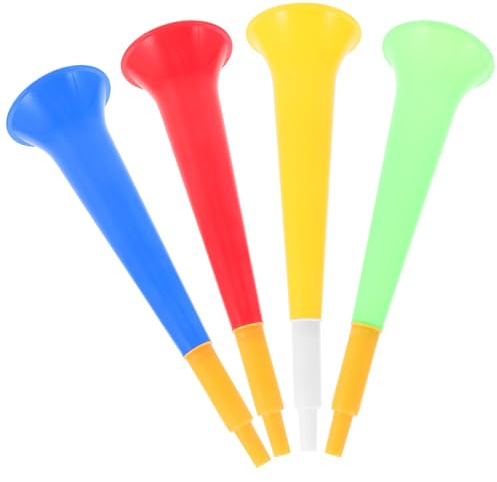 Beaupretty 4piezas Cuerno De Fútbol Para Juguete Musical Para Fiestas Para Animar Partidos De Fútbol Exteriores
