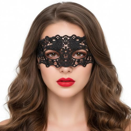 Neyauo Maskenball Maske Elegant, Venezianische Maske Damen Augenmaske Spite | Sexy Masquerade Mask, für Halloween, Karneval, Retro-Partys, Maskenbälle, Cosplay