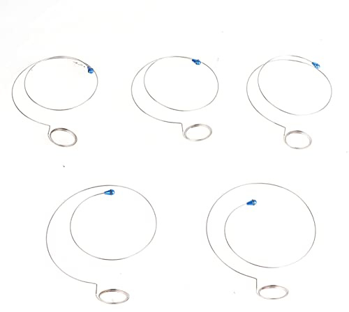 Legierter Stahl Silber Uhrmacher-Werkzeug Einstellbarer Umfang Lupenrahmen Runddraht Langlebige 5PCs für die Reparatur von Uhren