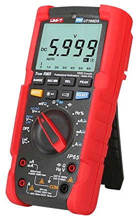 UNI-T Industrial Digital Multimeter UT195DS (IP65, 2M Drop Test) True RMS 6000 Counts AC DC Voltage Current LOZ ACV Resistance Capacitance Frequency Duty Cycle Diode Continuity Test Auto/Manual Range