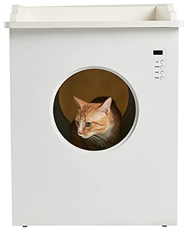 Lettiera per Gatti Scatola di lettiera autopulente Biglietteria di lusso Cat Toilet multiplo Modalità di lavoro Cat Littler Box Tempi funzione e fodera antiaderente 14L per più gatti Toilette per Gatt