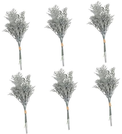 TOPBATHY Hochzeitsdekoration 6st Silberblatt-imitationsblume Hochzeitsdeko Anlage Künstliche Seidentuch Braut Wohnkultur