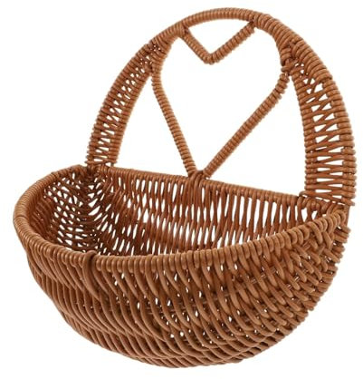IRYZE Fruteros Cesta de Frutas Frutero Cesta De Mimbre Colgante Cesta Colgante De Pared Cesta De Pared De Mimbre Tejida Cesta De Flores De Plantas Cesta De Frutas Cesta de Fruta