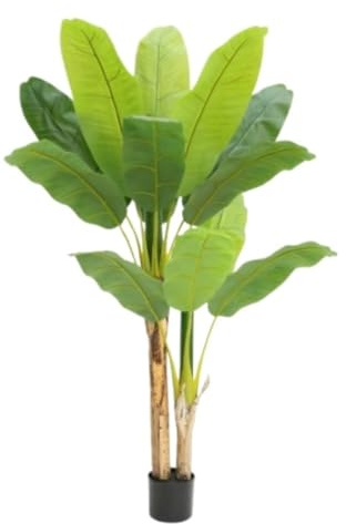 Konstgjorda Växter Konstgjort Träd Konstgjord Växt Konstgjord Bananträd Falskt Träd Med Realistiska Löv Konstgjord Växt För Heminredning (Color : A, Size : 150cm)