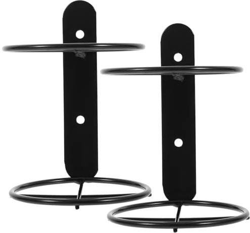 LALADEFIEE Wall Mounted Wine Rack Single Bottle Holder Metal Wine Storage Rack for Home Bar Restaurant Wall Display Pack of 2 5.31 X 3.74 X 3.74 Inch