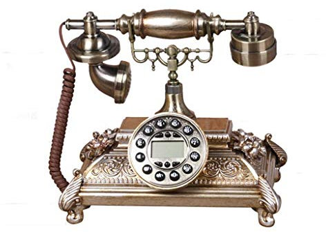 HPOTQBFK Teléfono Antiguo inalámbrico Giratorio, teléfono Fijo para el hogar, teléfono Retro, teléfono inalámbrico Vintage Giratorio Creativo para decoración del hogar