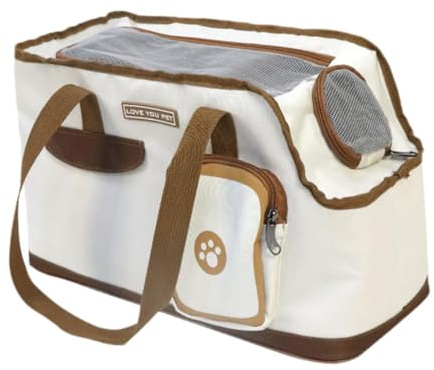Gralara Sac de Transport pour et Chien, Sac de pour Animaux de Compagnie, Pliable, Portable, Robuste, Sac à Bandoulière pour Chat, Sac, Forme de Toast