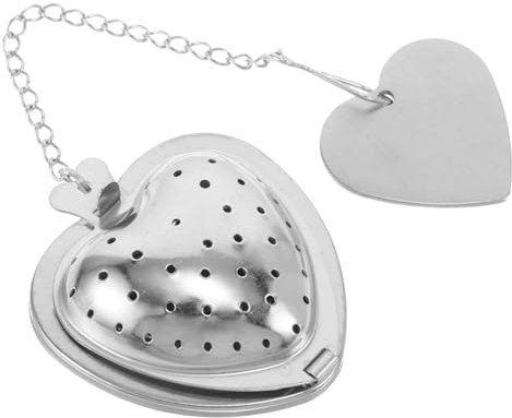 ABOOFAN Heart Shaped Stainless Steel Loose Leaf Tea Infuser Tea Ball Chain Infuser