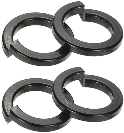 PATIKIL 36pcs Rondelles Grower M12 304 Acier Inoxydable 12mm x 18mm x 3mm | Rondelles Grower Fendues, Revêtement Zinc Noir pour Vis Boulons Écrous