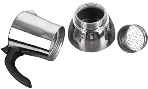xbiez Cafetière italienne avec poignée ergonomique pour cuisinière Capacité 4 tasses
