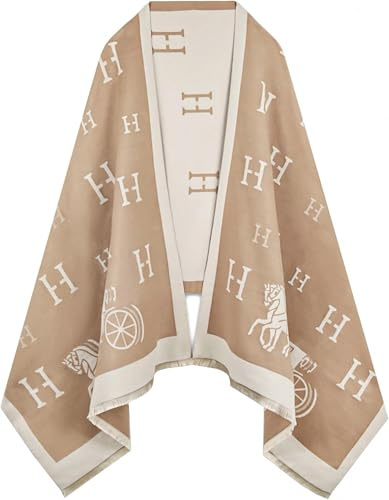 Fanvita Schal für Damen Pashmina-Schal zum Abendkleid Geschenk für Damen Khaki