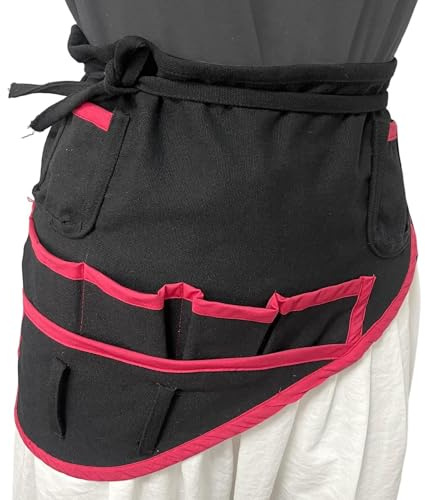 Tablier Porte-Outils de Taille Sangle Multipoche Portable Réglable | Tablier Organisateur de Tricot Pour Maison Intérieur Extérieur Jardinage Tricot Travail Femmes Hommes