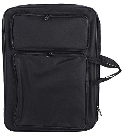 Zeichentasche A3 Transporttasche Zeichenbrett Rucksack Wasserdicht Zeichnungsmappe mit Schultergurt Kinder Zeichenplattentasche Tragbar Künstlermappe Multifunktional Kunstmappe Kunst Malerei 46x34cm