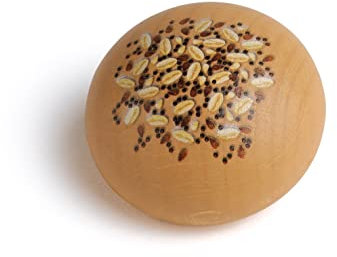 Erzi 13045 Körnerbrötchen aus Holz, Kaufladenartikel für Kinder, Rollenspiele