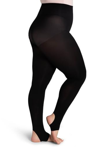 Capezio dam självstickad midja stigbygel tight, Svart, 3X/4X