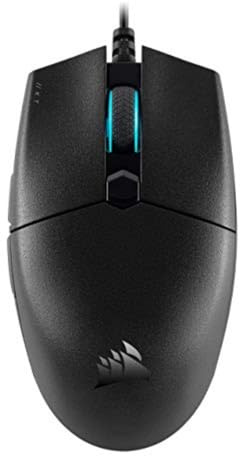 Corsair KATAR Pro Souris de Jeu Ultra légère – Souris FPS/MOBA, Forme symétrique, capteur Optique 12 400 DPI, 6 Boutons programmables, Plug-and-Play, rétroéclairage RVB, pour poignées à Griffes et