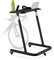 relaxdays Pupitre Multifonctionnel réglable en Hauteur, Laptop sur Roues, vélo à Tablette, Hauteur: 88-125 cm, Noir