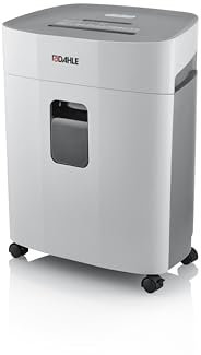 Dahle PaperSAFE PS 240 Aktenvernichter (10 Blatt, Sicherheitsstufe P4, Partikelschnitt, öl- und wartungsfrei, 25 Liter) grau