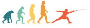 Fechten Tagesplaner: Fechten Evolution Retro Fechter Fechtsport / Kalender 2022 / Wochenplaner Tagesplaner Planer / Planungsbuch To-Do-Liste / 6x9 Zoll / 100 ausfüllbare Seiten