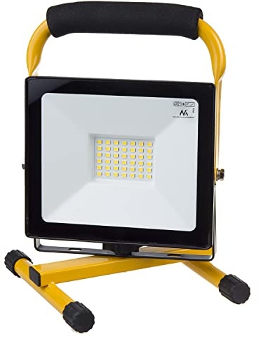 Maclean Byggstrålkastare Med PIR-Rörelsesensor 50W LED-Arbetsljus 4000 Lumen För Inom- Och Utomhusbruk Strålkastare Vridbar (Neutral vit, 50 W)