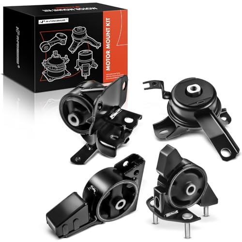 A-Premium 4PCS Engine Motor Mount and Transmission Mount Set Compatible with Chevrolet Prizm & Toyota Corolla 1998 1999 2000 2001 2002 L4 1.8L, DOHC, Automatic 3 Speed, Replace# 123600D020, 94856856