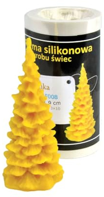 Kerzengießform Weihnachtsbaum groß Kerzenform Silikonform für Bienenwachs Kerzen herstellen