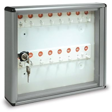 Alubox 1007634 Bc16 Anslagstavla 16 nycklar, Silver Met