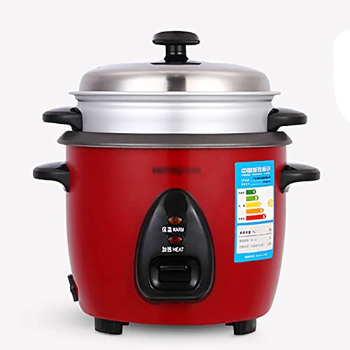 Olla Arrocera, Vaporera Y Olla Caliente De 1,5/2,5 L, Revestimiento Antiadherente De Aleación De Aluminio De Pequeña Capacidad para Dormitorio Familiar para 1~3 Personas, Olla Arrocera (Color: Rojo
