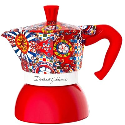 Bialetti Dolce & Gabbana MochInduction 2 Tazze Induzione e Fuoco Diretto (Caffettiera, Espresso Makinetta)