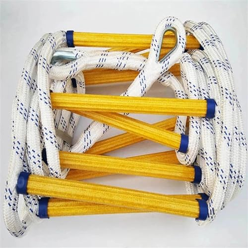 10 Meter Feuerleiter Anti-Rutsch-Rettungsseil Notfallarbeitssicherheit Selbstrettung Lebensrettende Kletterleiter Rettungsleiter Boot